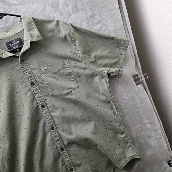 Hollister Epic Flex Shirt Green XL‎ - Picture 3 of 11